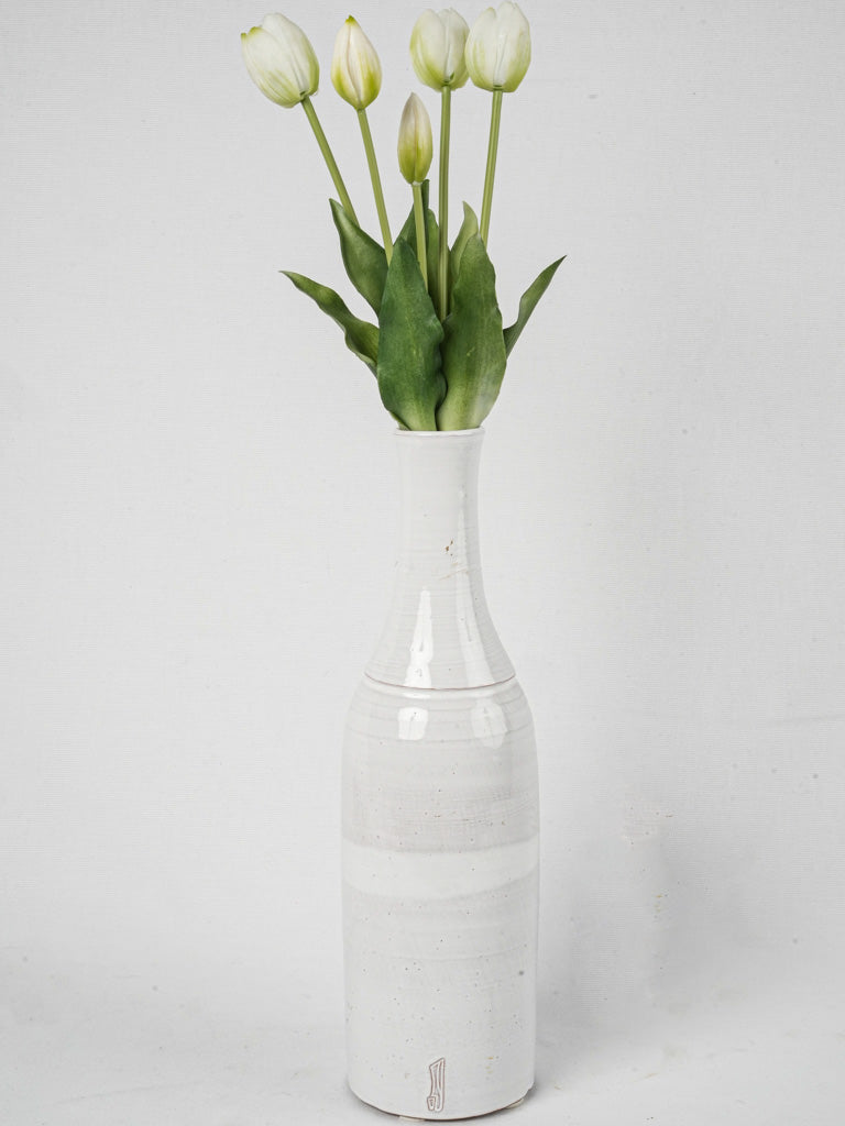 Elegant Uzès artisanal pottery vase