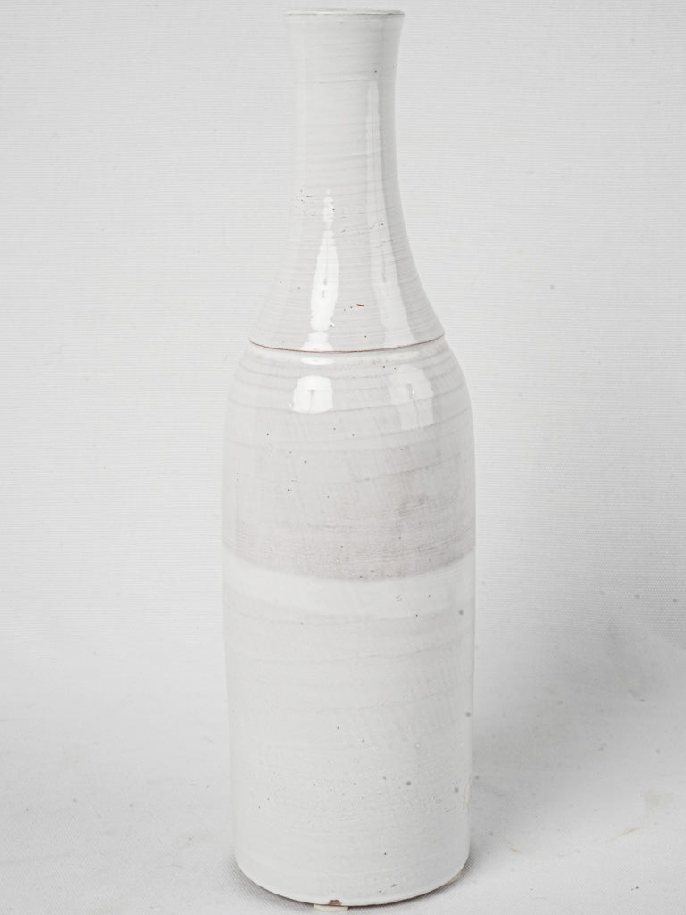 Stylish bottle-shaped terracotta vase