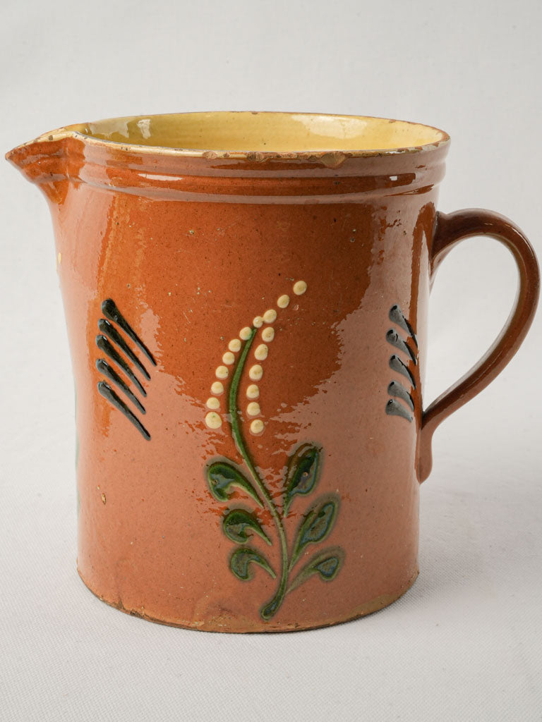 Colorful floral-motif ceramic