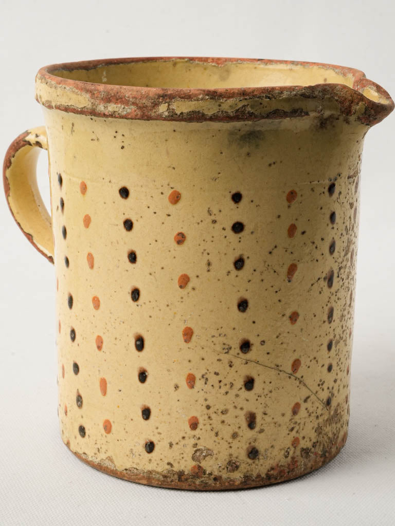 Rustic antique French pitcher