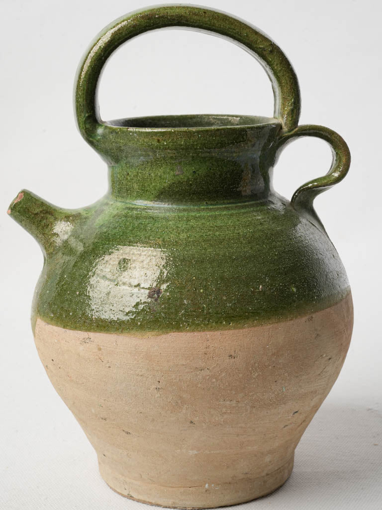 Green Glazed Provençal Jug