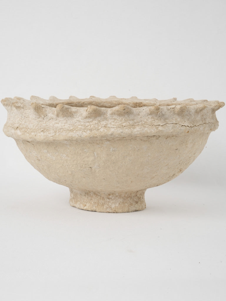 Round footed bowl - paper mache 6¾"