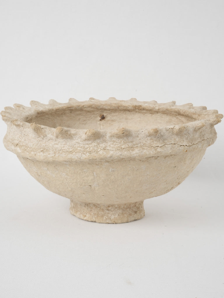 Round footed bowl - paper mache 6¾"