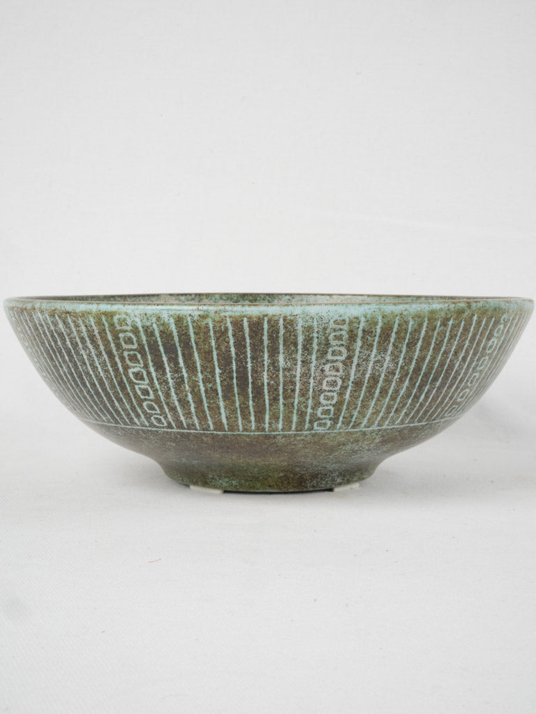 1970s French speckled glaze bowl