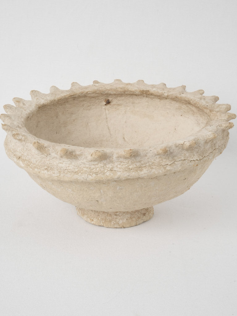 Round footed bowl - paper mache 6¾"