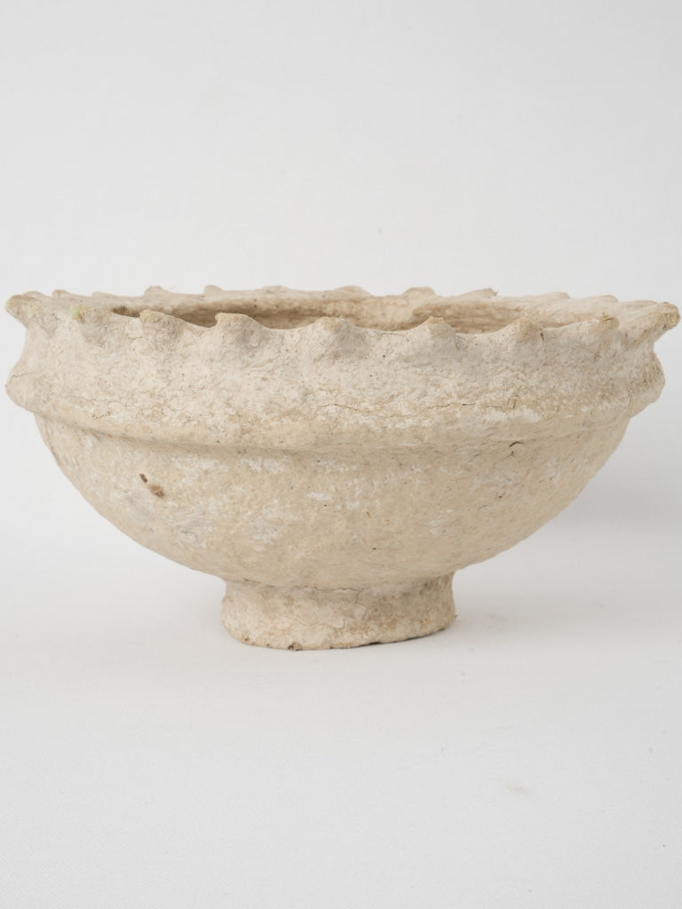 Round footed bowl - paper mache 6¾"