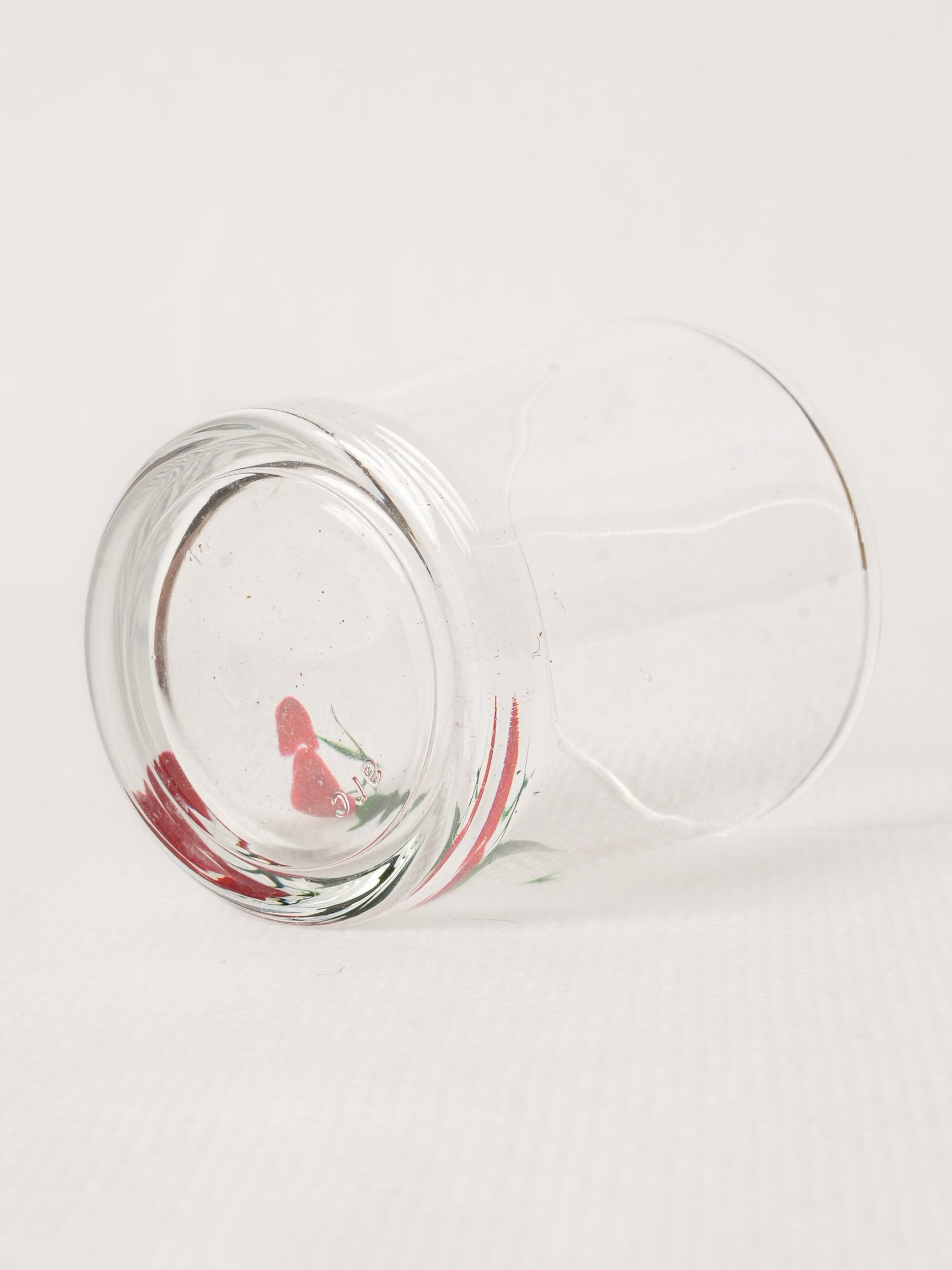 Vintage Hand-Painted Cherry Shot Glass 2"