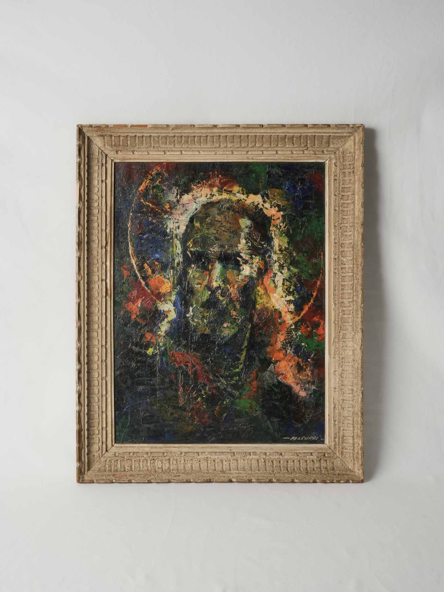 Vivid expressionist painting by Falcucci