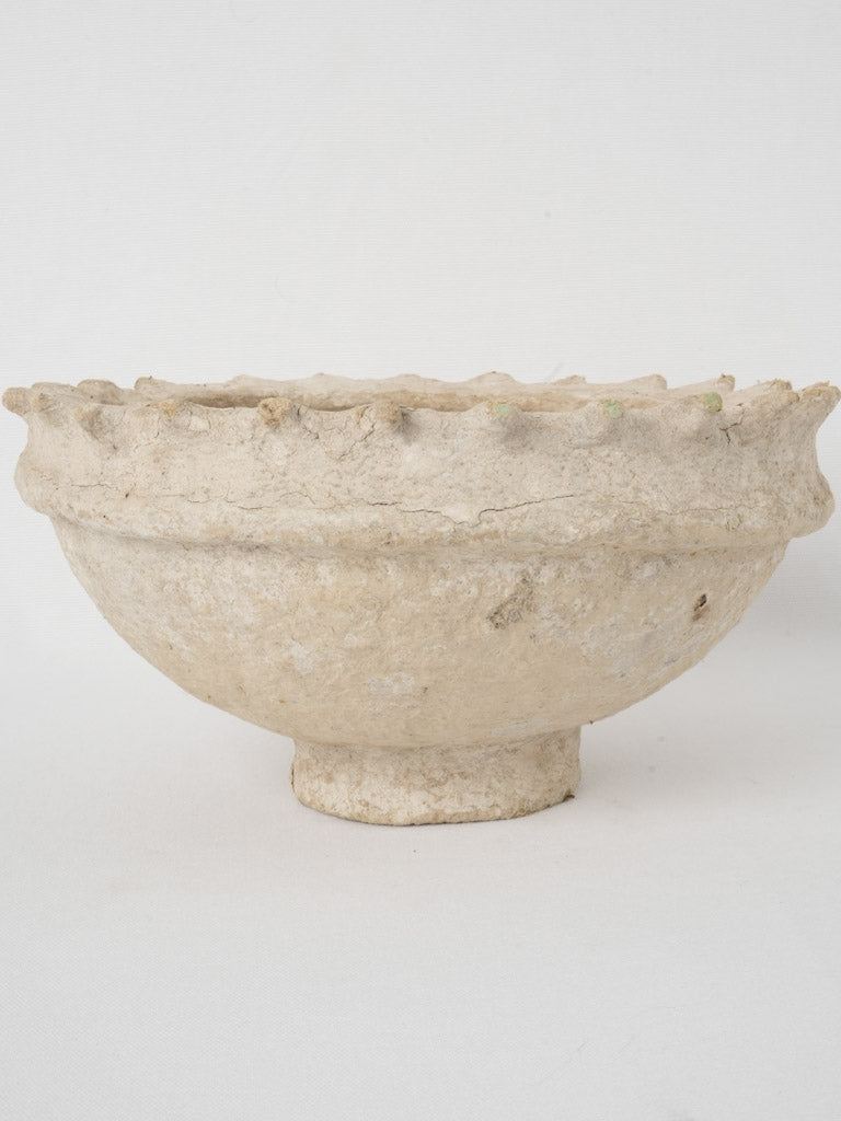 Round footed bowl - paper mache 6¾"