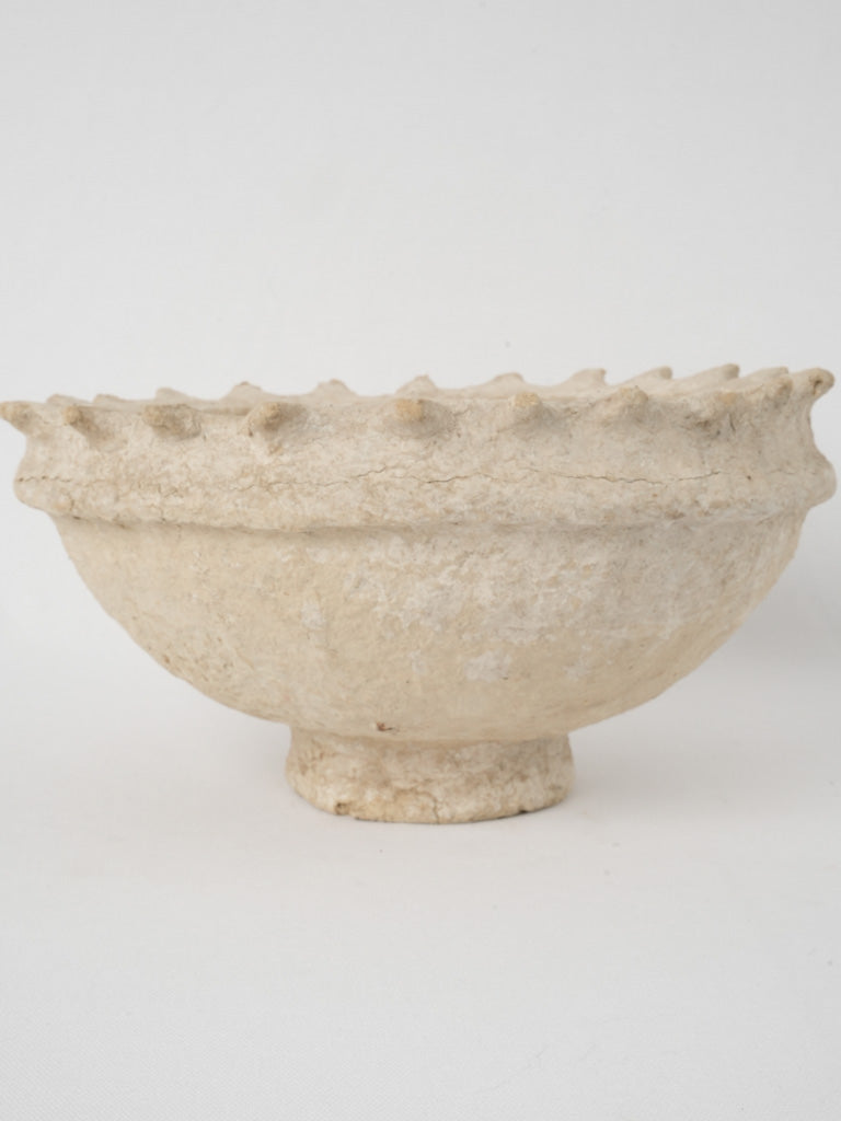 Round footed bowl - paper mache 6¾"