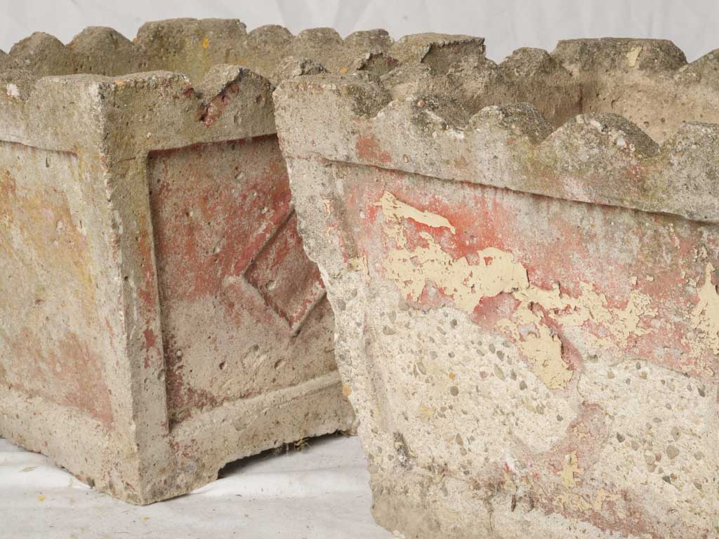 Historic design concrete garden planters
