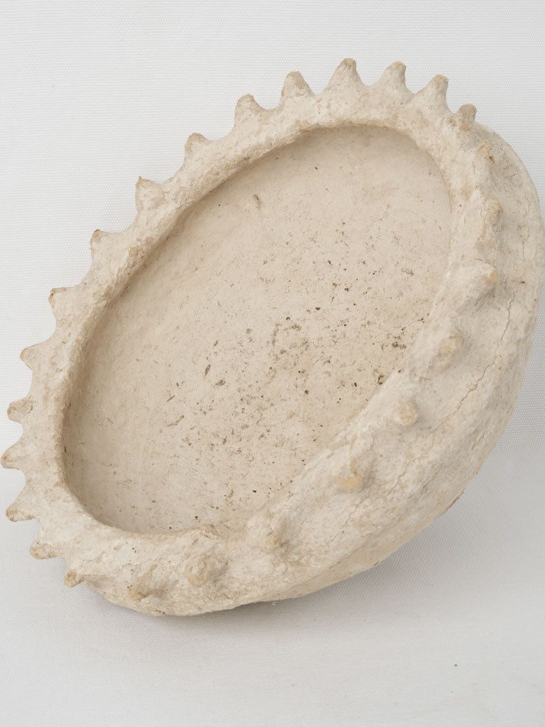 Round footed bowl - paper mache 6¾"