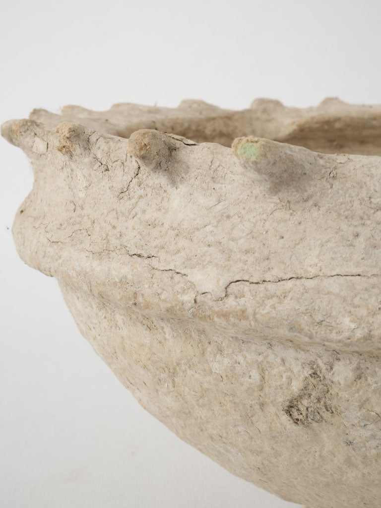 Round footed bowl - paper mache 6¾"