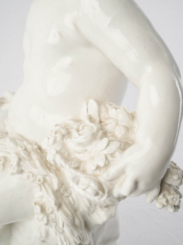 Softly modeled Rococo cherub figure