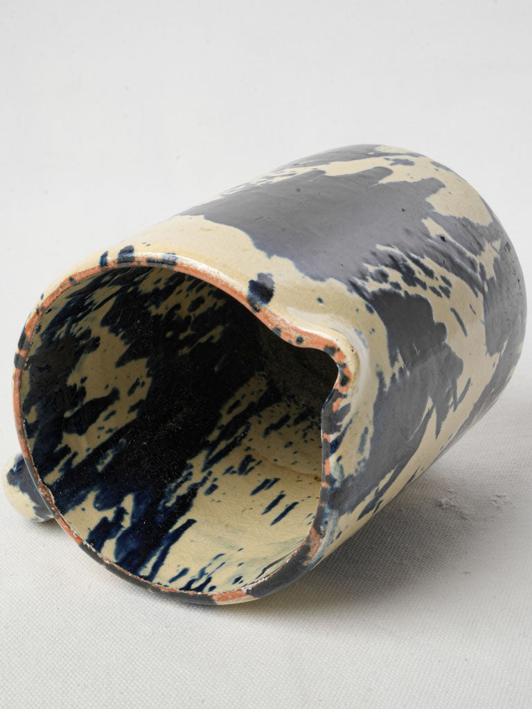 Expressive cobalt-infused decorative vase