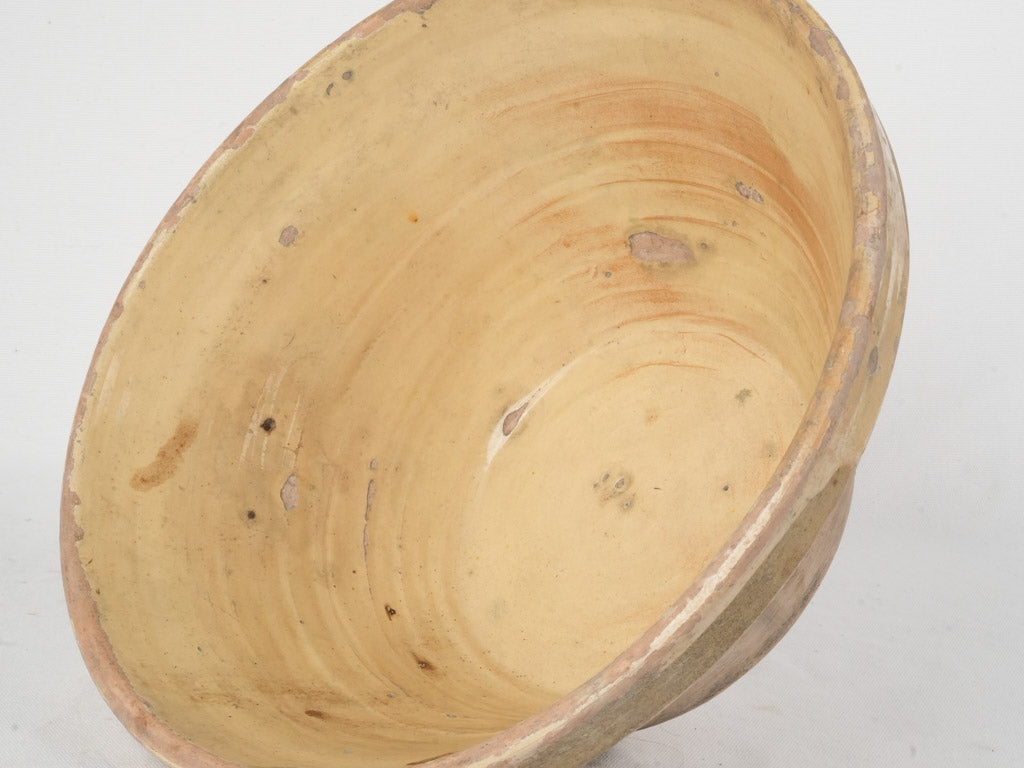 Sophisticated ocher glaze French bowl