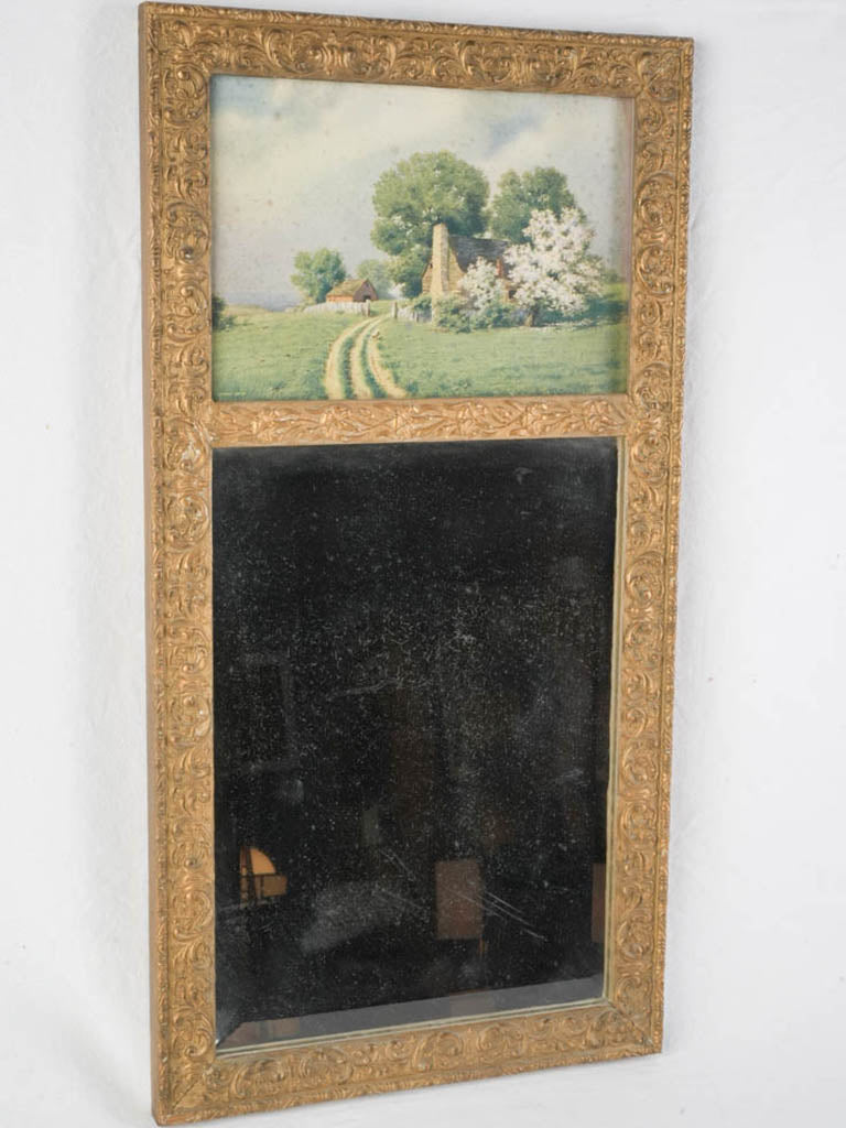 Vintage French pastoral design mirror