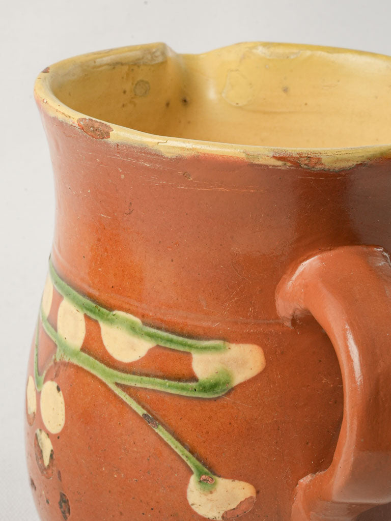 Warm brown ocher pitcher