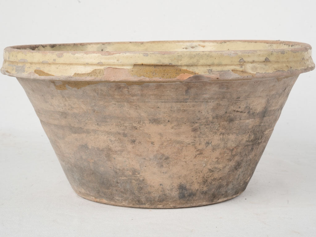 Classic rustic yellow-glazed bowl