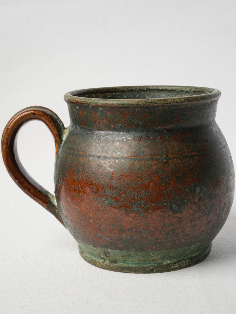 Historical Verdigris Glazed Pot