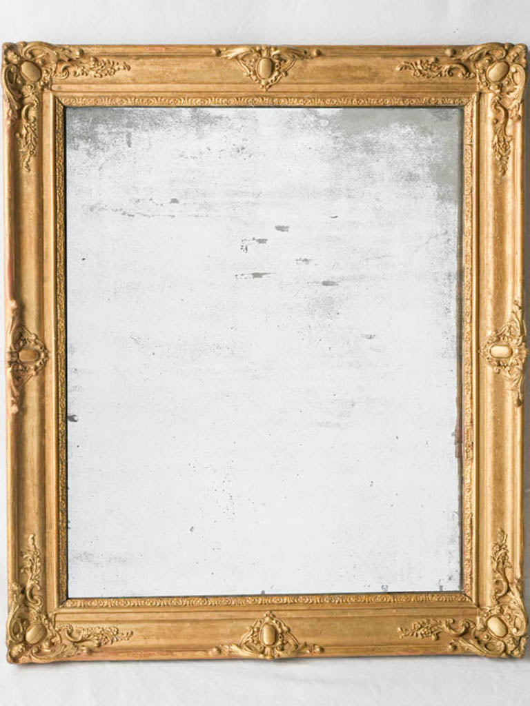 Antique giltwood decorative wall mirror