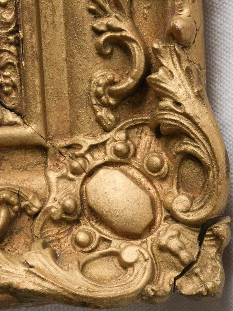 Crystal shimmer antique wall mirror