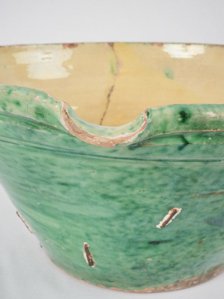 Unique sunny-interior large punch bowl
