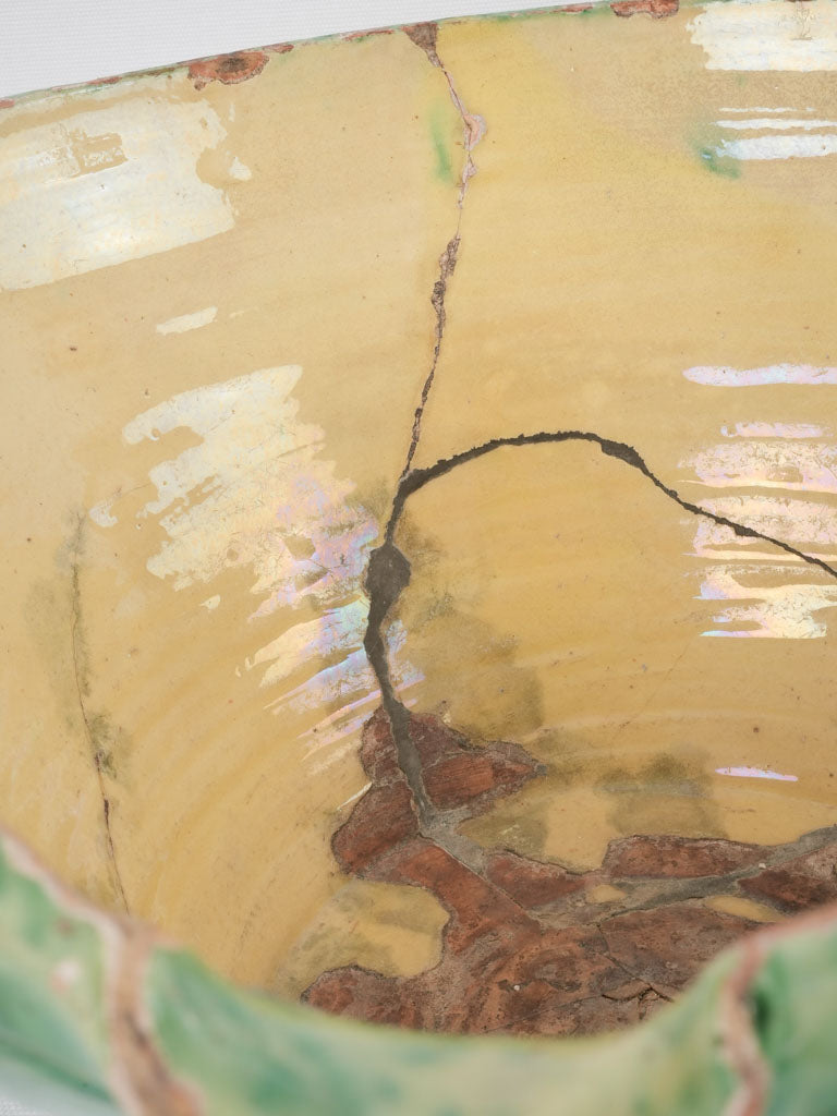 Old-world green Tian serving bowl