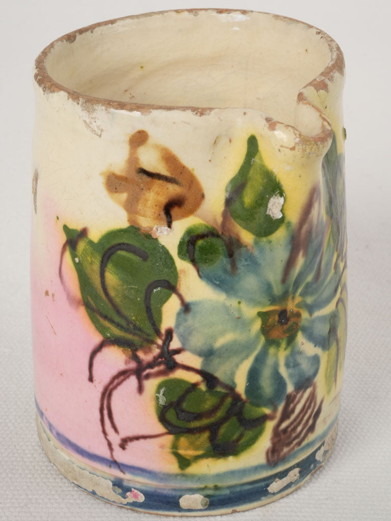 Vintage Hand-Painted French Ceramic Creamer