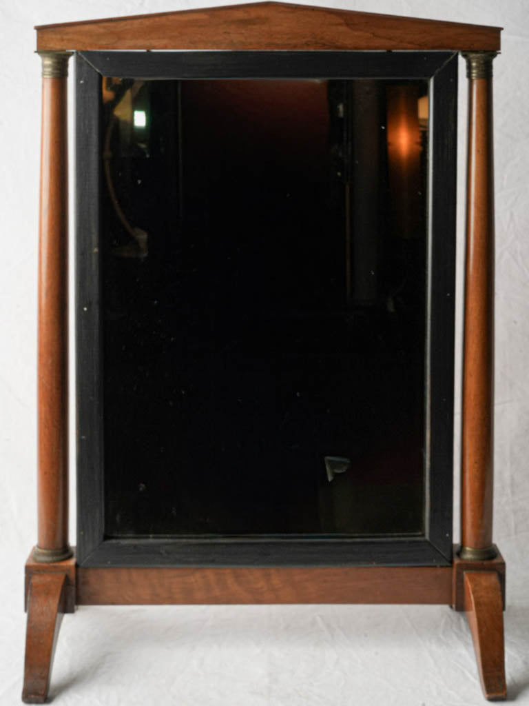 Architectural temple-like vanity mirror