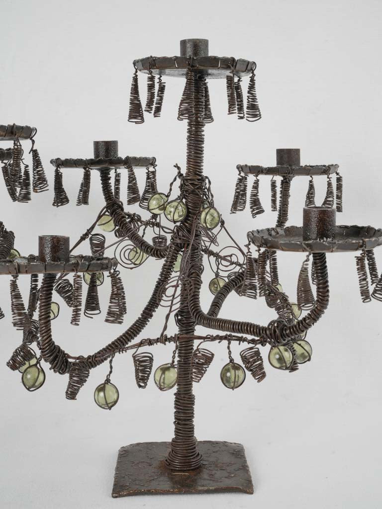 Whimsical contemporary black candelabras