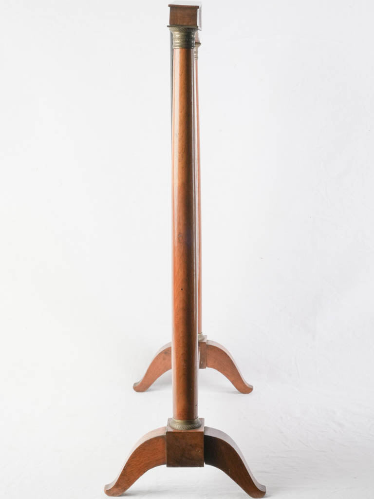 Warm wood architectural dressing mirror