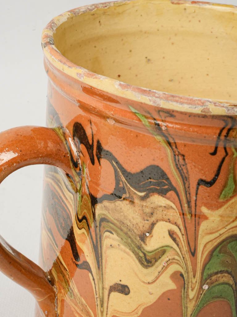 Captivating marbled effect pitcher