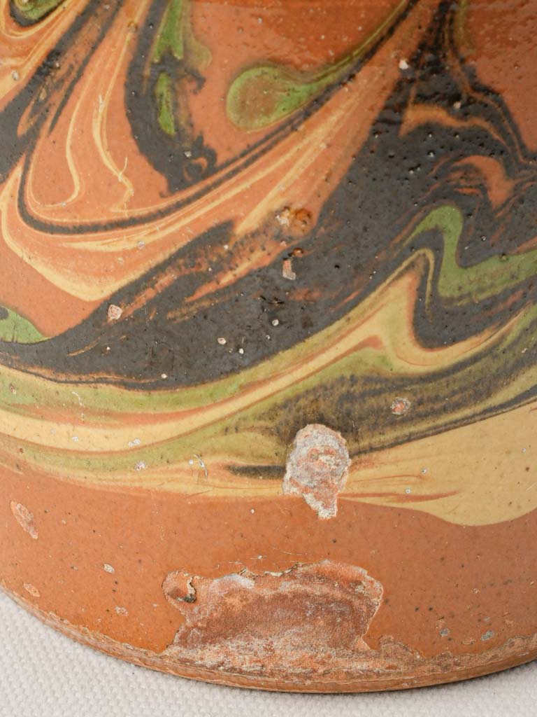 Distinctive jaspe glaze jug