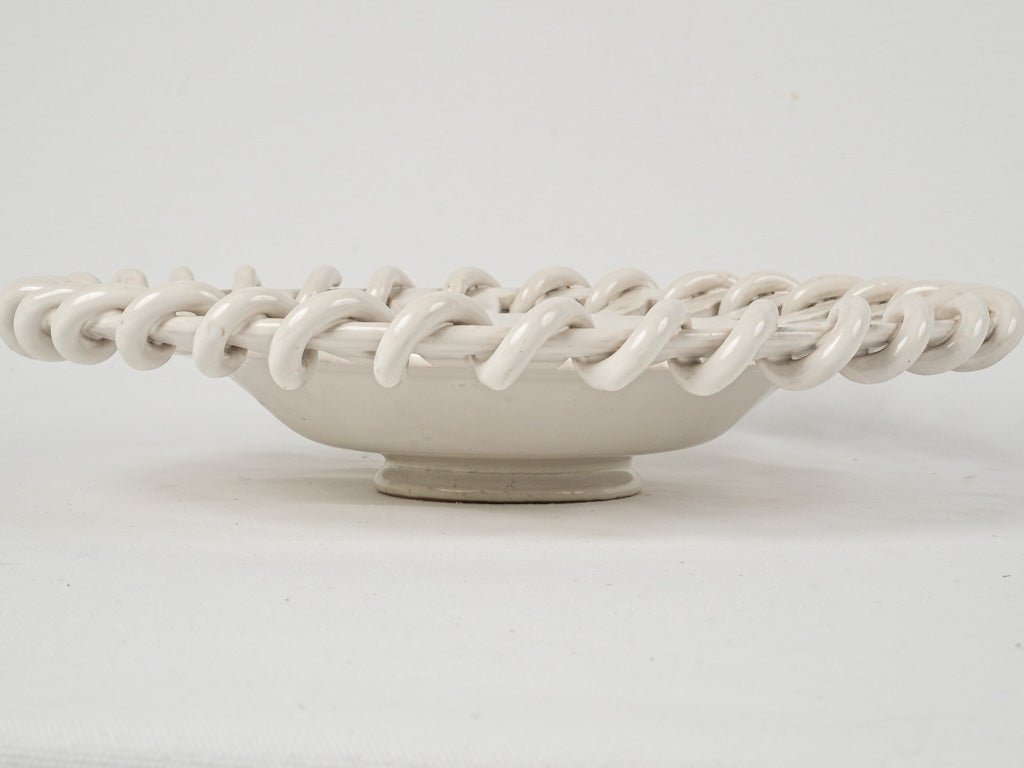 Traditional French ceramic floral bowl