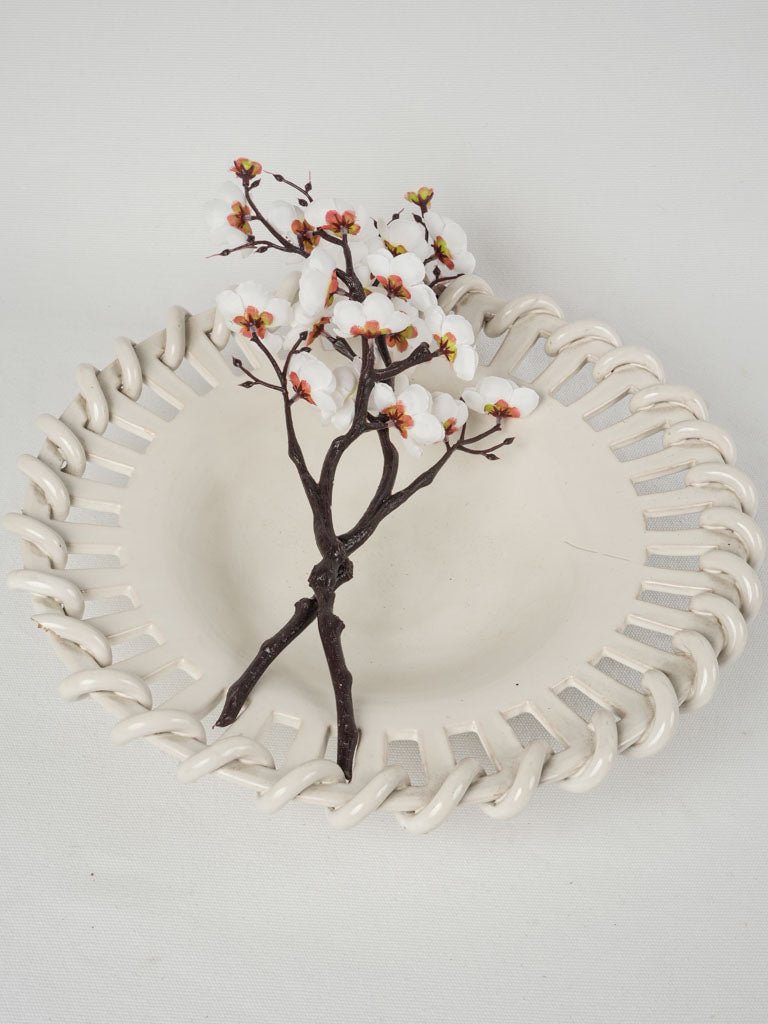 Elegant French porcelain platter bowl