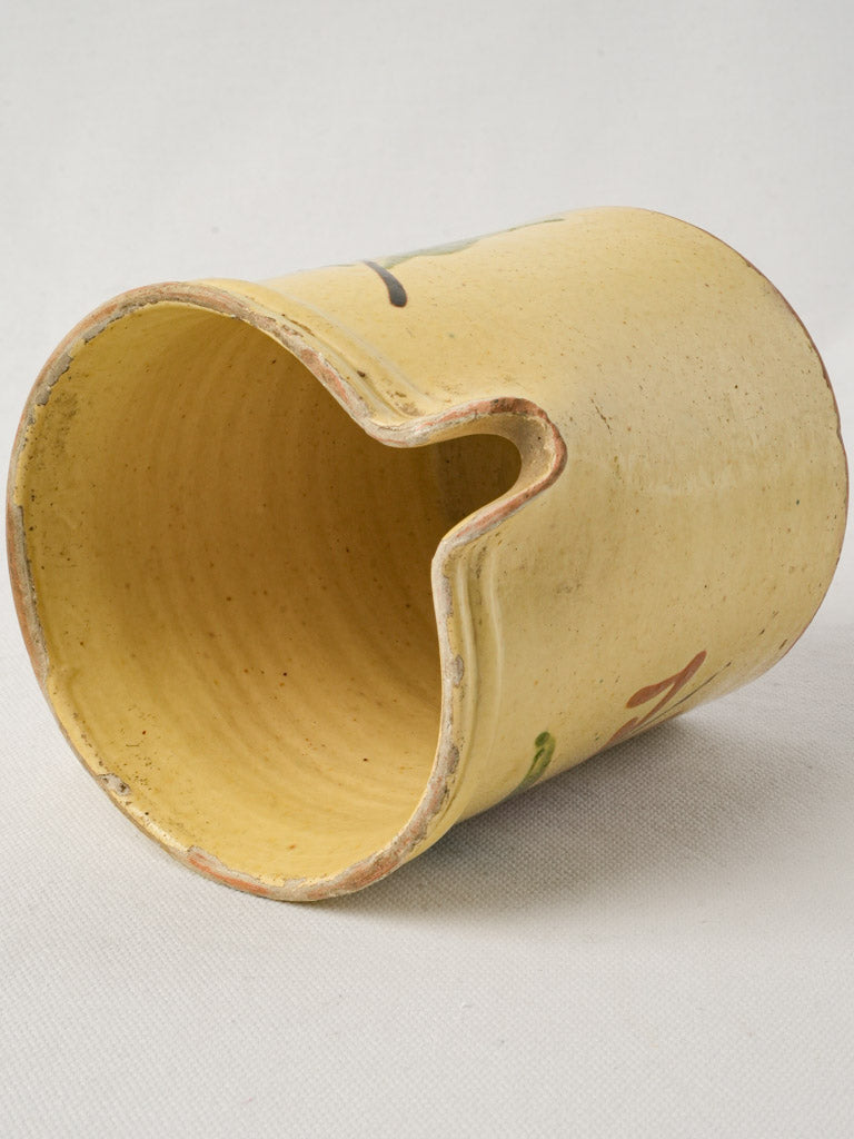 Artfully accented terracotta piece