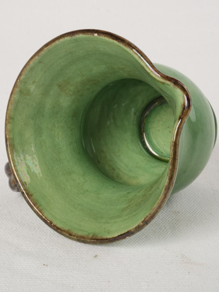 Ceramic spittoon with patina