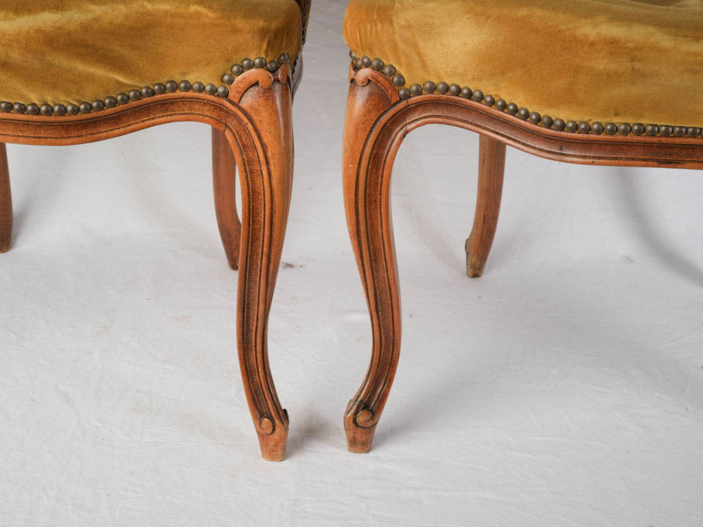 Petite Hardwood Frame Armchairs