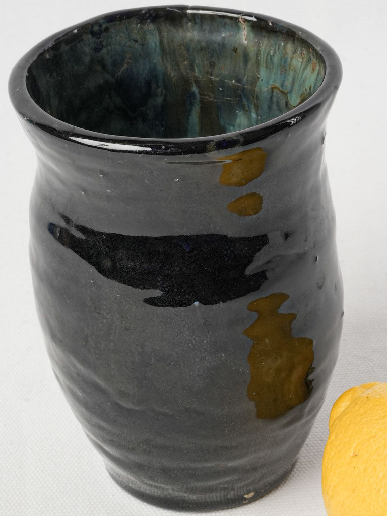 Antique French pottery vase