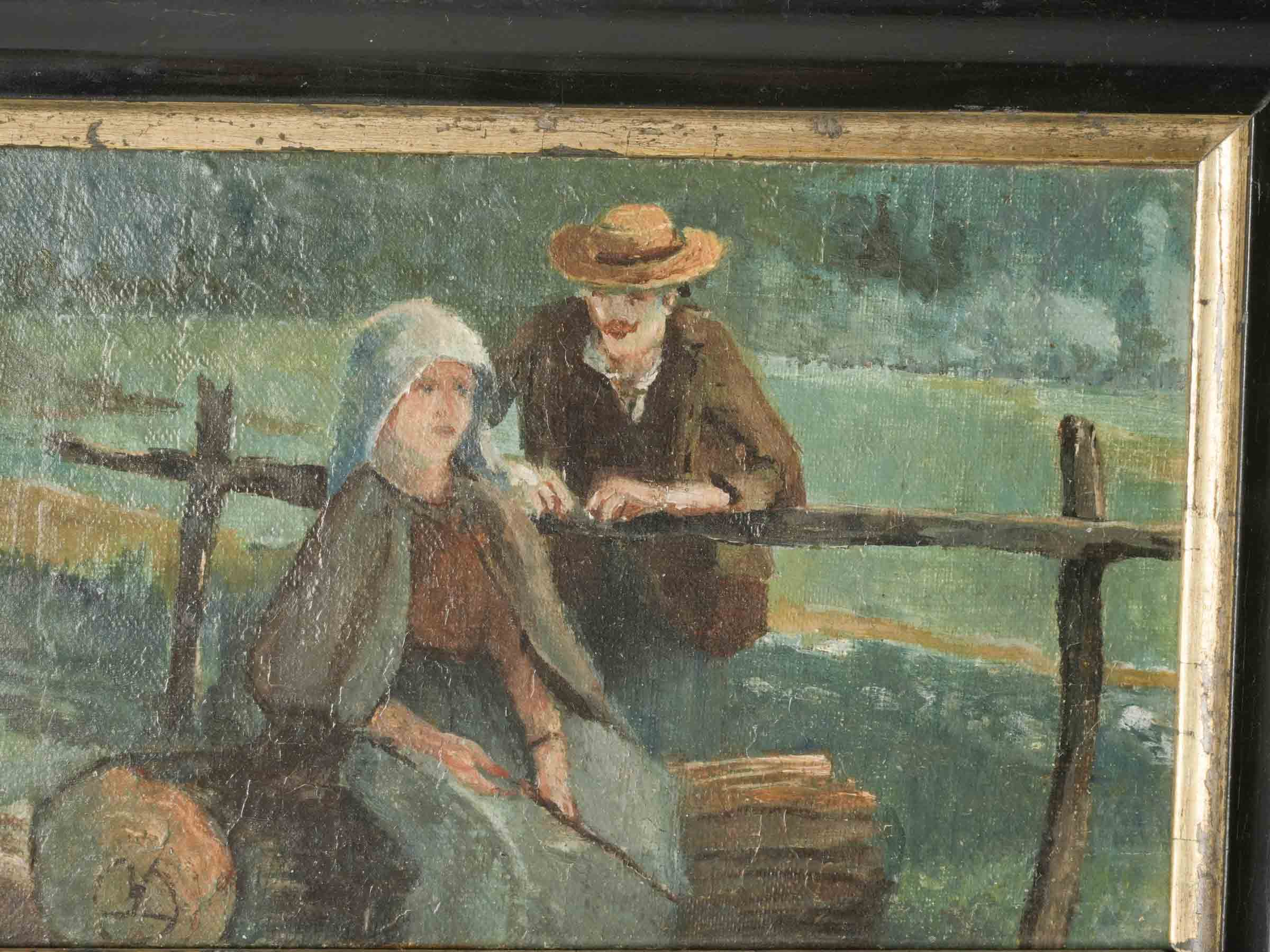 Elegant wooden-framed canvas