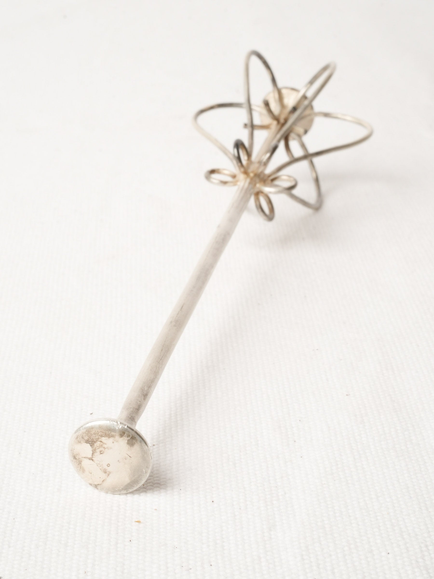 Elegant Vintage Miniature Cocktail Whisk