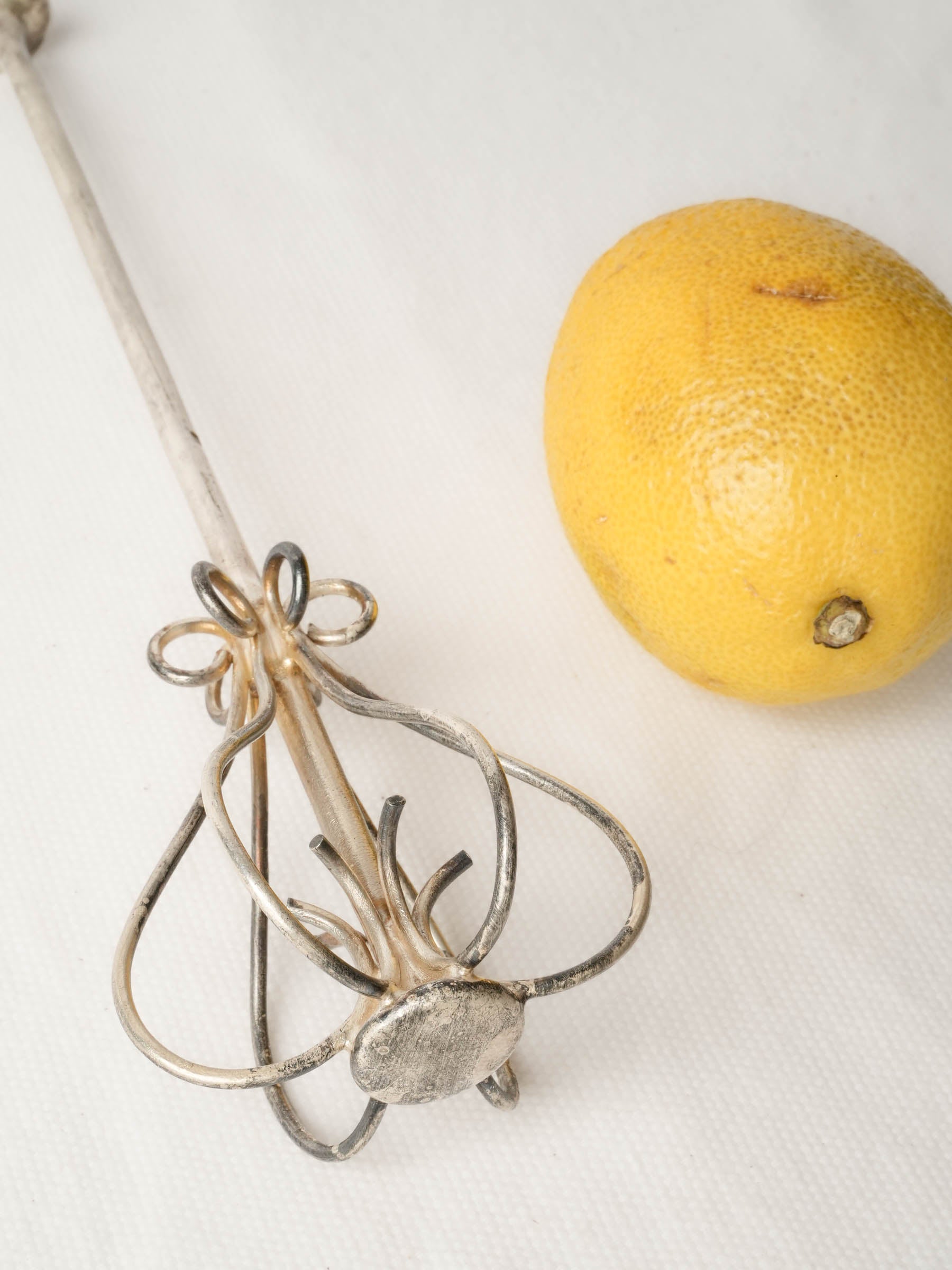 Elegant Vintage Miniature Cocktail Whisk
