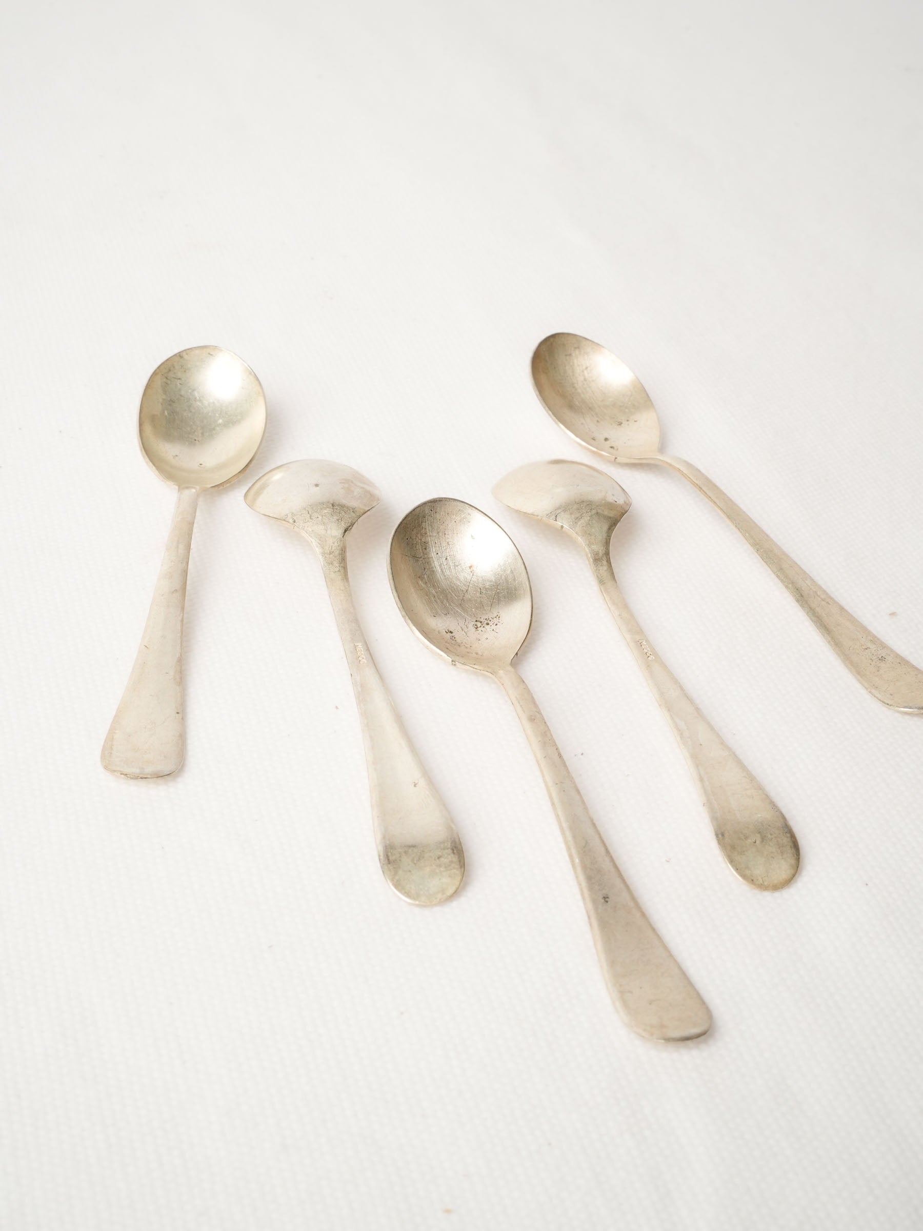 Set of Five Vintage Teaspoons