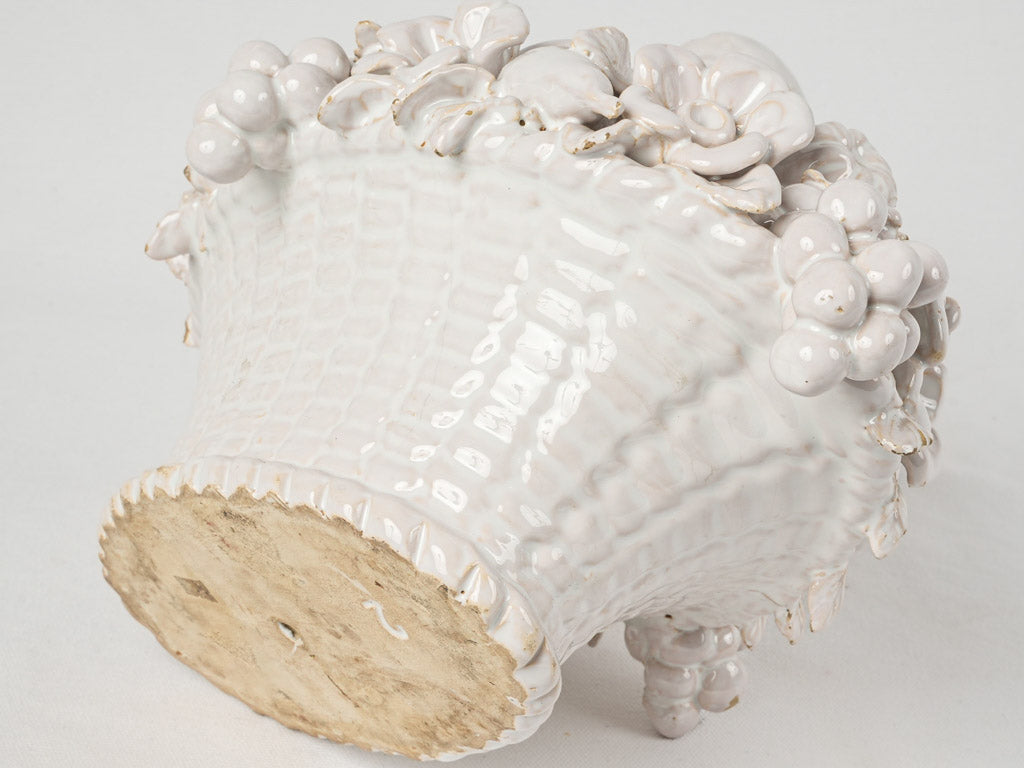 Rare, vintage French decorative fruit basket