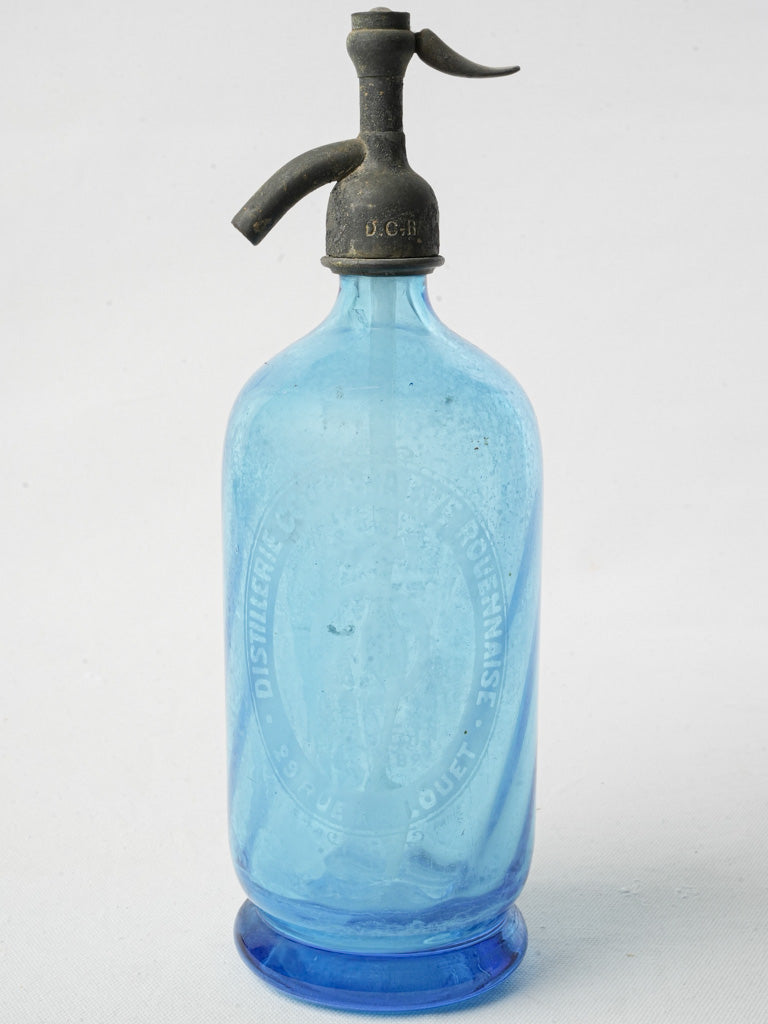 Vintage French glass seltzer bottle