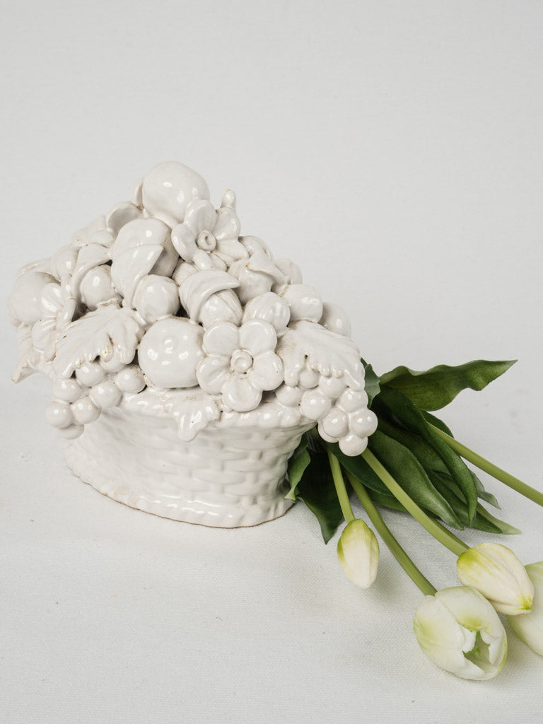 Late-twentieth century plums, grapes ceramic