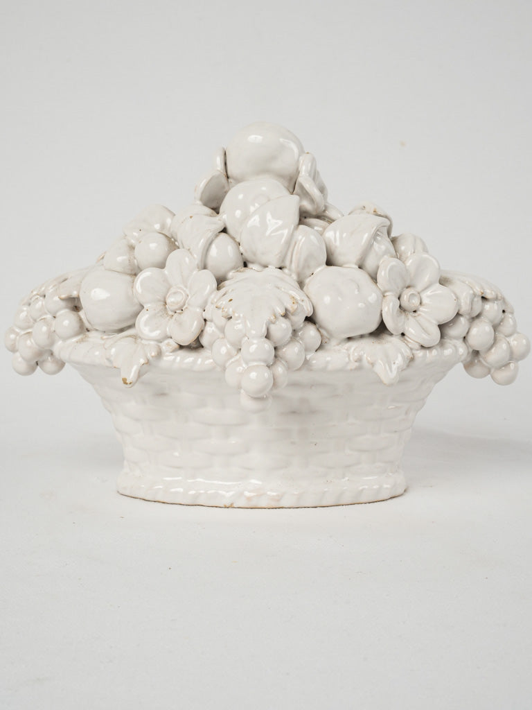 Antique French sculptural fruit decoration