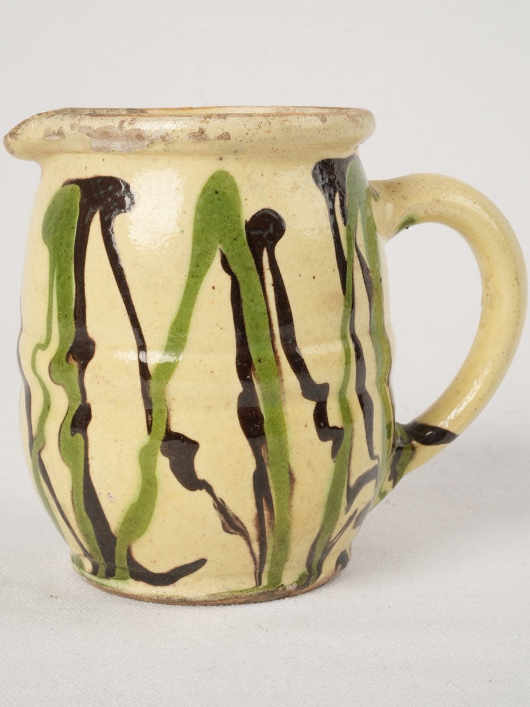 Rustic Jaspé Glazed Creamer