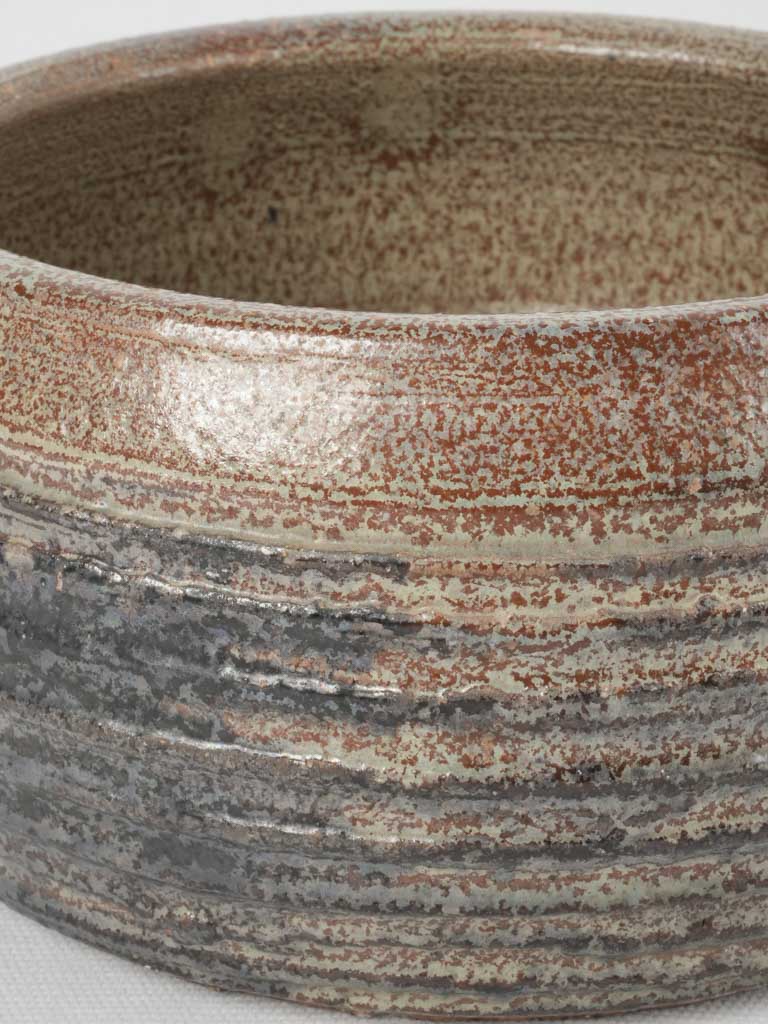 Luminous French ceramic orchid pot